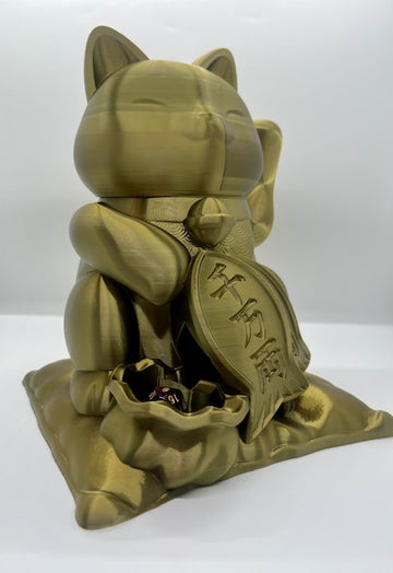 Fates End Dice Dispenser - Lucky Cat