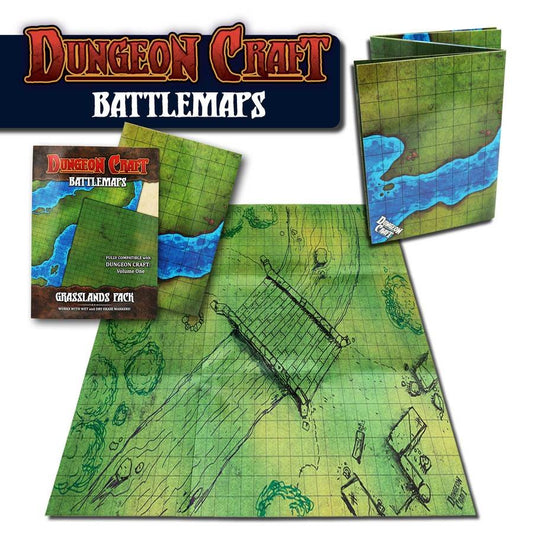 Dungeon Craft: Battelmap - Grasslands/River