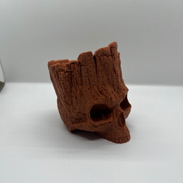 Fates End Wooden Skull Dice Bowl