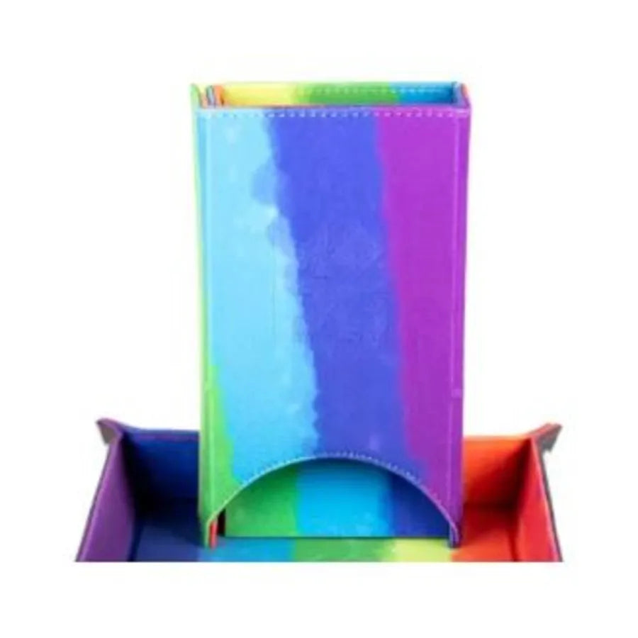 Fold Up Dice Tower -  Rainbow
