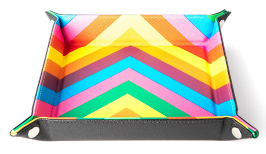 Fold Up Dice Tray - Velvet Rainbow