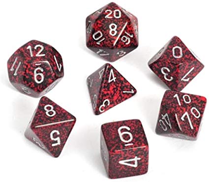 Speckled Polyhedral 7-Die Set - Multiple Colours
