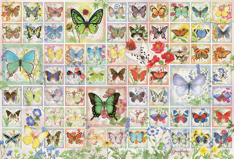 2000pc Puzzle: Butterflies and Blossoms