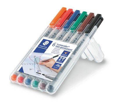 6-Pack Wet Erase Markers
