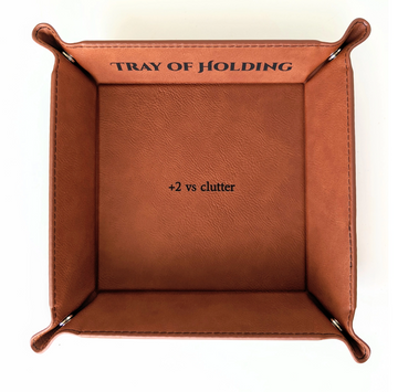 "Tray of Holding" Vegan Leather Dice Rolling Tray